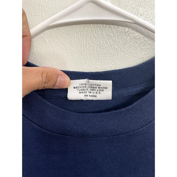 Vintage Single Stitch Navy Moccasin and Desert Hand Painted Tee Shirt Size‎ XL - Picture 5 of 8